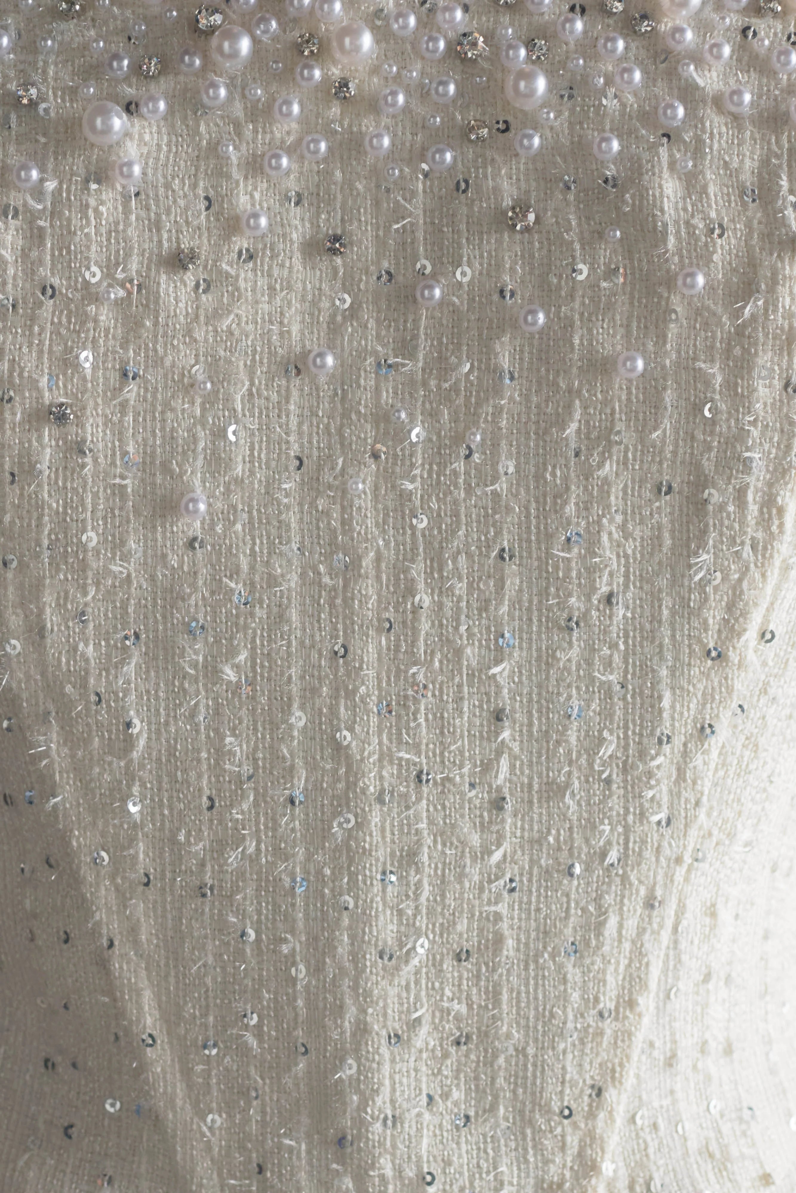 Lorrie Tweed Corset Mini Dress - White