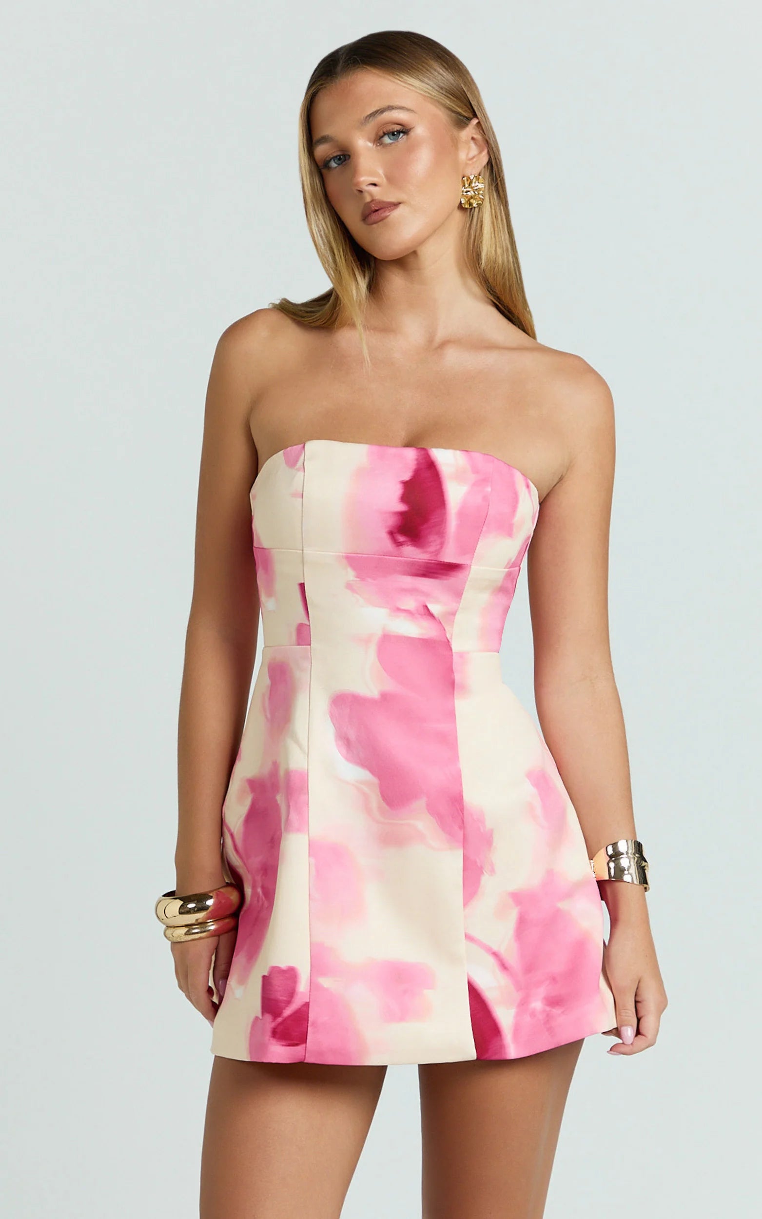 Peach Mini Dress Peach